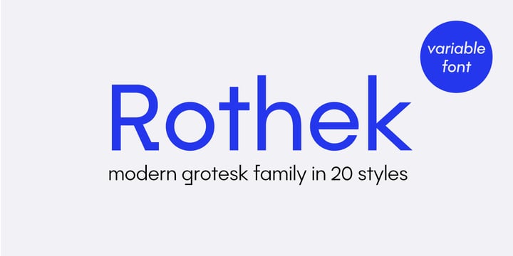 Rothek Font Poster 1