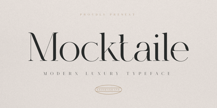 Mocktaile Typeface Font Poster 1