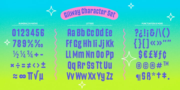 Gilway Font Poster 3