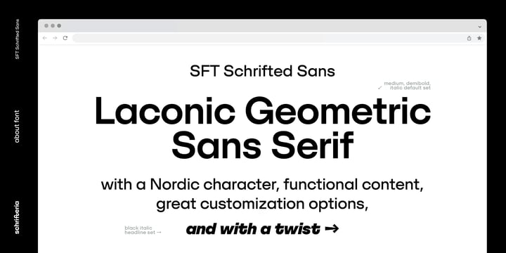 SFT Schrifted Sans Font Poster 2