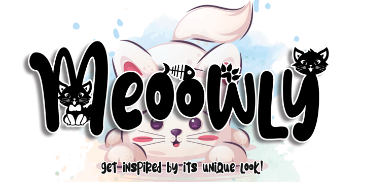Meoowly Font Poster 1