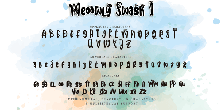 Meoowly Font Poster 6