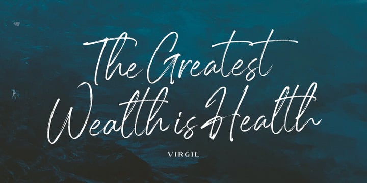 Trustha Handwritten Font Bundle Font Poster 12