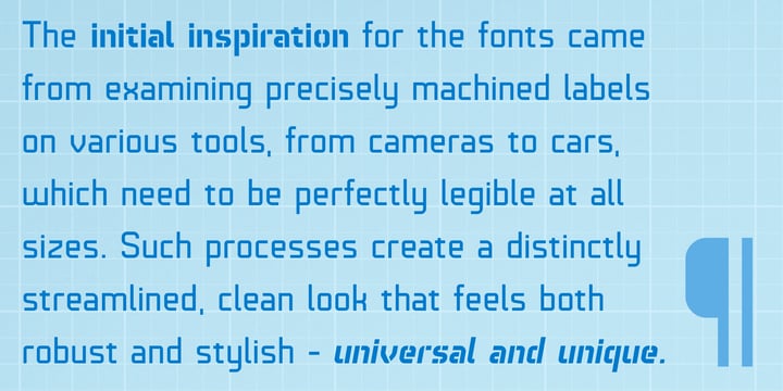 Technical Fonts Collection Font Poster 5