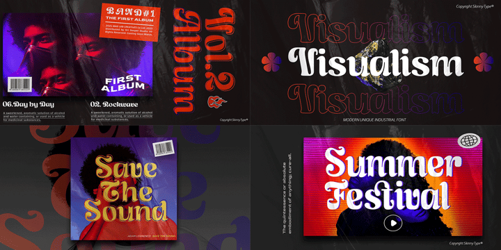 Unique Sans And Serif Bundle Collection Font Poster 9