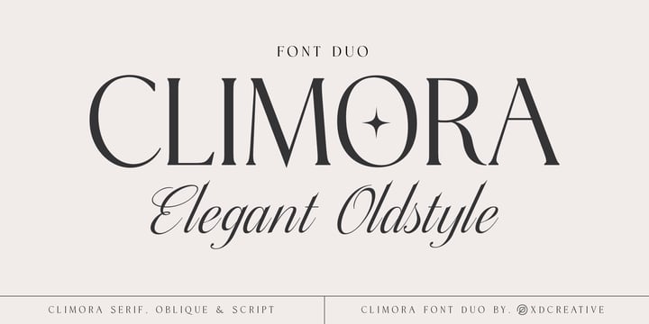 Climora Duo Font Poster 1