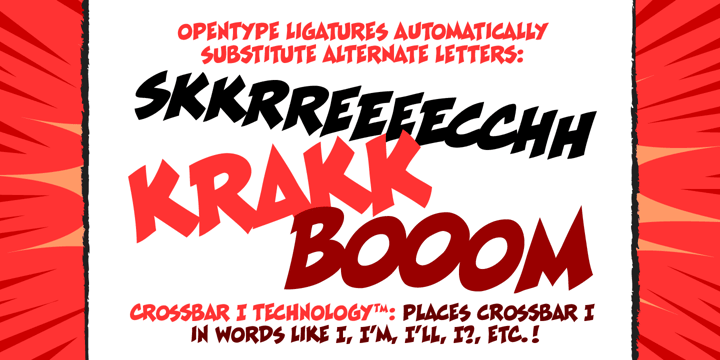 Spectacular Comicraft Sound Effects Font Poster 3