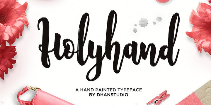 BRUSH FONTS BUNDLE Font Poster 9