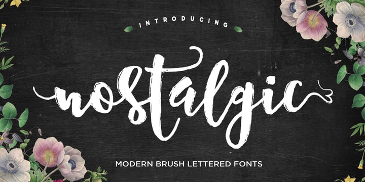 BRUSH FONTS BUNDLE Font Poster 7