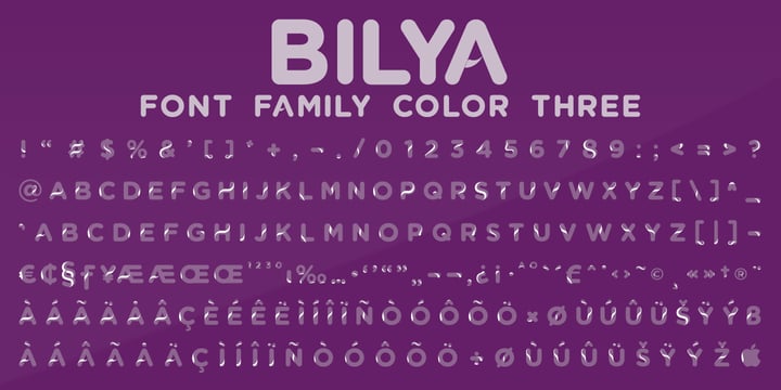 Bilya Layered Font Webfont Desktop Myfonts