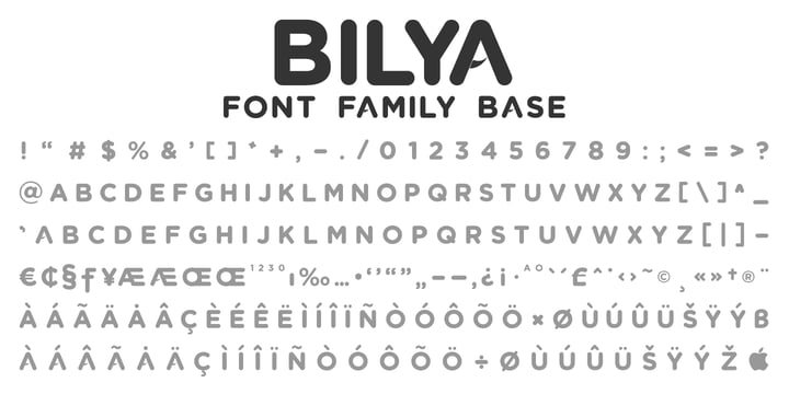 Bilya Layered Font Webfont Desktop Myfonts