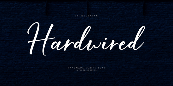 Hardwired Font Poster 1