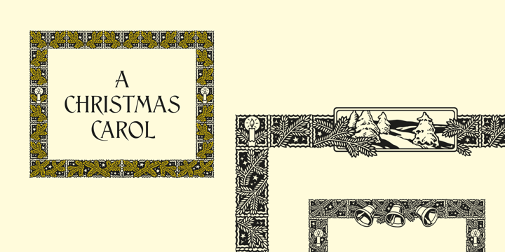 ASTYPE Ornaments Christmas A2 Font Poster 2