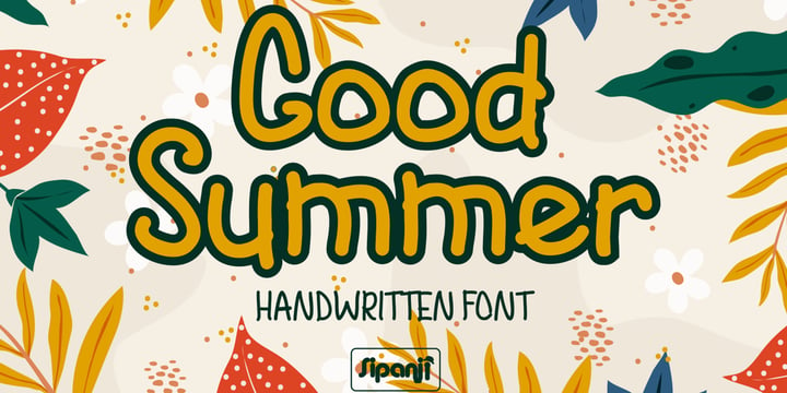 Good Summer Font Poster 1