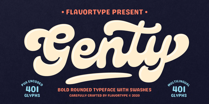 Download Genty Fonts Family From Flavortype