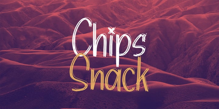 Chips Snack Font Poster 9