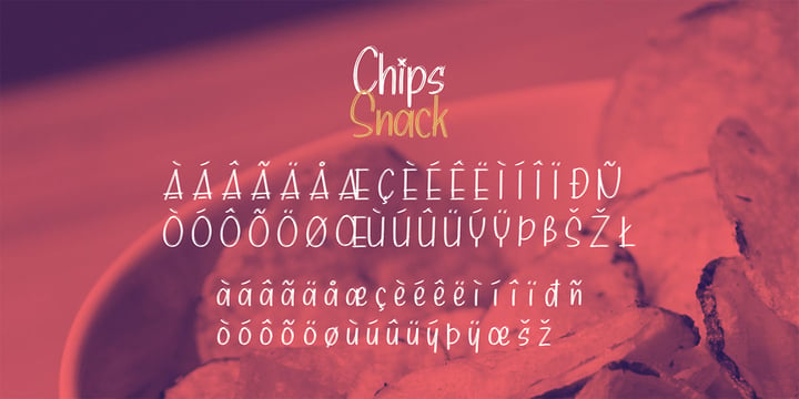 Chips Snack Font Poster 7