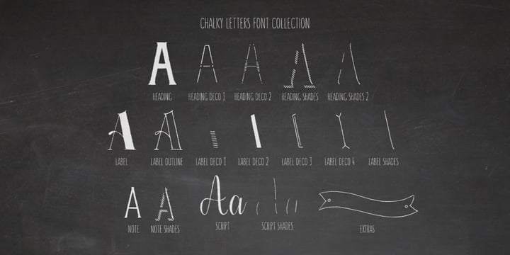 Chalky Letters Font Poster 2