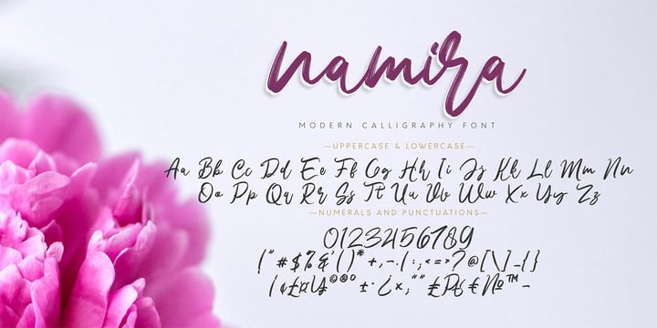 Namira Font Poster 9