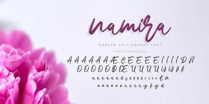 Namira Font Poster 10