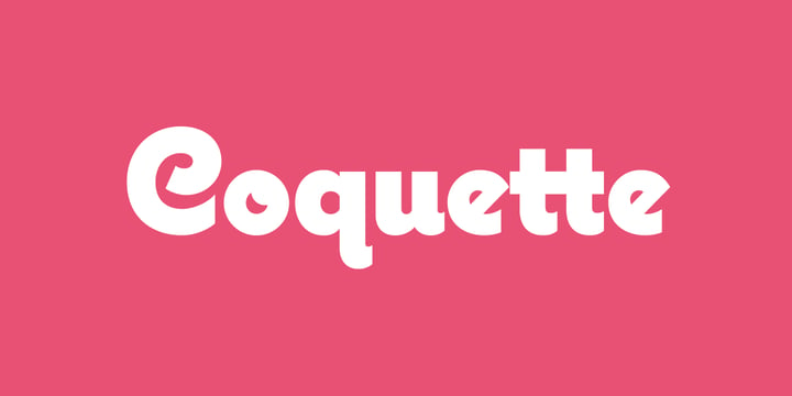 Coquette Font Poster 1
