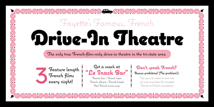 Coquette Font Poster 2