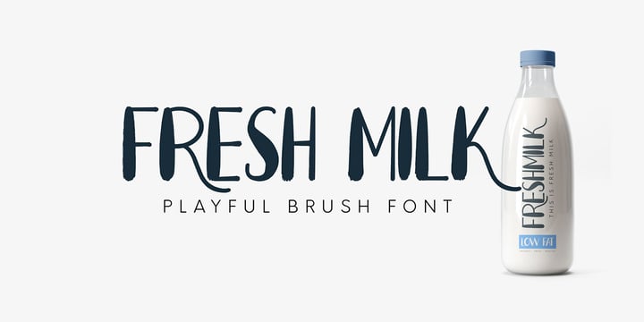 Fresh Milk Font Poster 10
