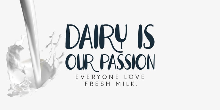 Fresh Milk Font Poster 2