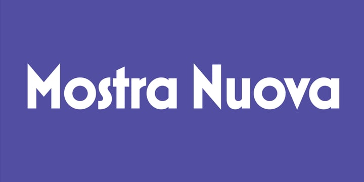 Mostra Nuova Font Poster 1