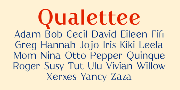 Qualettee Font Poster 4