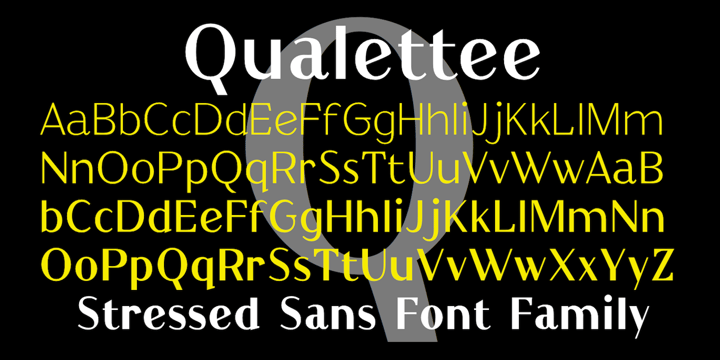 Qualettee Font Poster 2