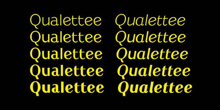 Qualettee Font Poster 3