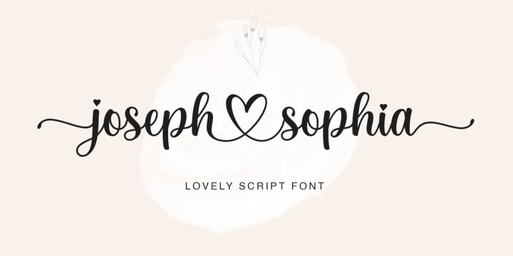 Joseph Sophia Font Poster 2
