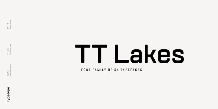 TT Lakes Font Poster 1