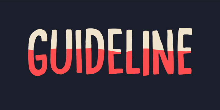 Guideline Font Poster 1