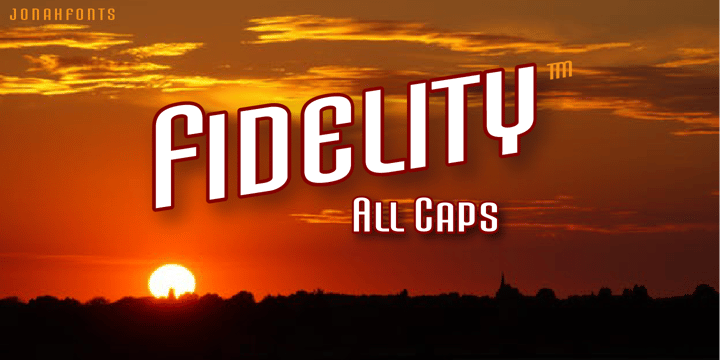 Fidelity Caps Font Poster 1