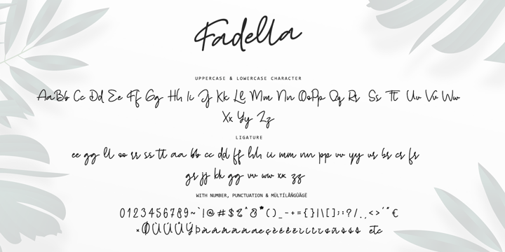 Fadella Font Poster 7