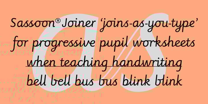 Sassoon Handwriting Starter