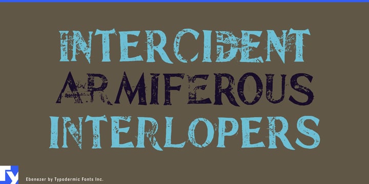 Ebenezer Font Poster 2