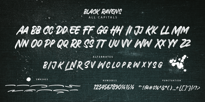 Black Ravens Font Poster 6