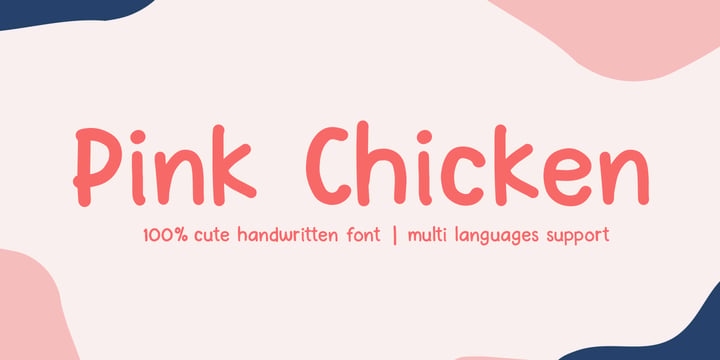 Download Pink Chicken Fonts Family From Scratch Design