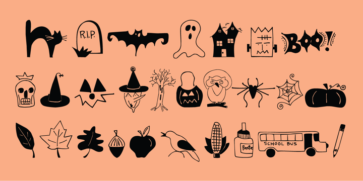 Just Fall Holidays Font Poster 5