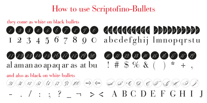Bullets Font Poster 14