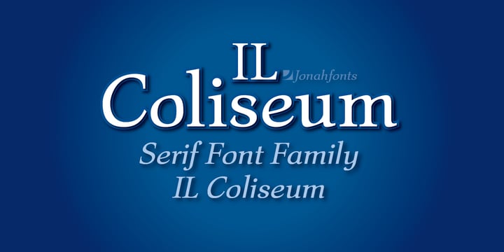 Il Coliseum Font Poster 1