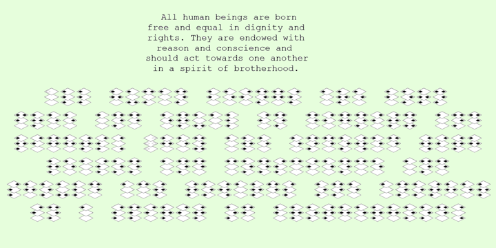 Stack Braille Font Poster 4