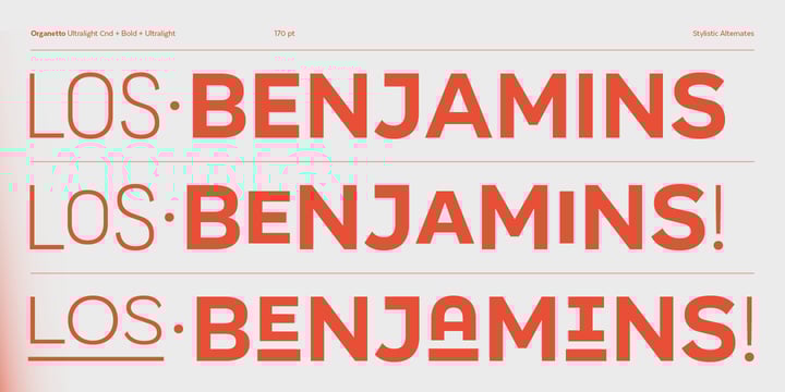 Organetto Font Poster 13