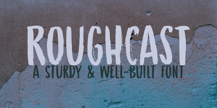 Download Roughcast Fonts Family From Hanoded