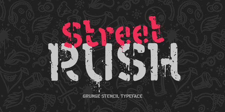 Download Street Rush Fonts Family From Gleb Guralnyk