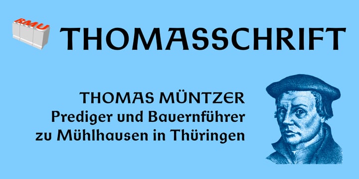 Thomasschrift Font Poster 1