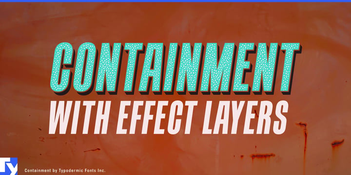 Containment Font Poster 1